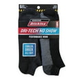 thumbnail image 1 of Dickies Men's Dri-Tech No Show Socks, 6-Pack, Shoe Size 6-12, 1 of 3