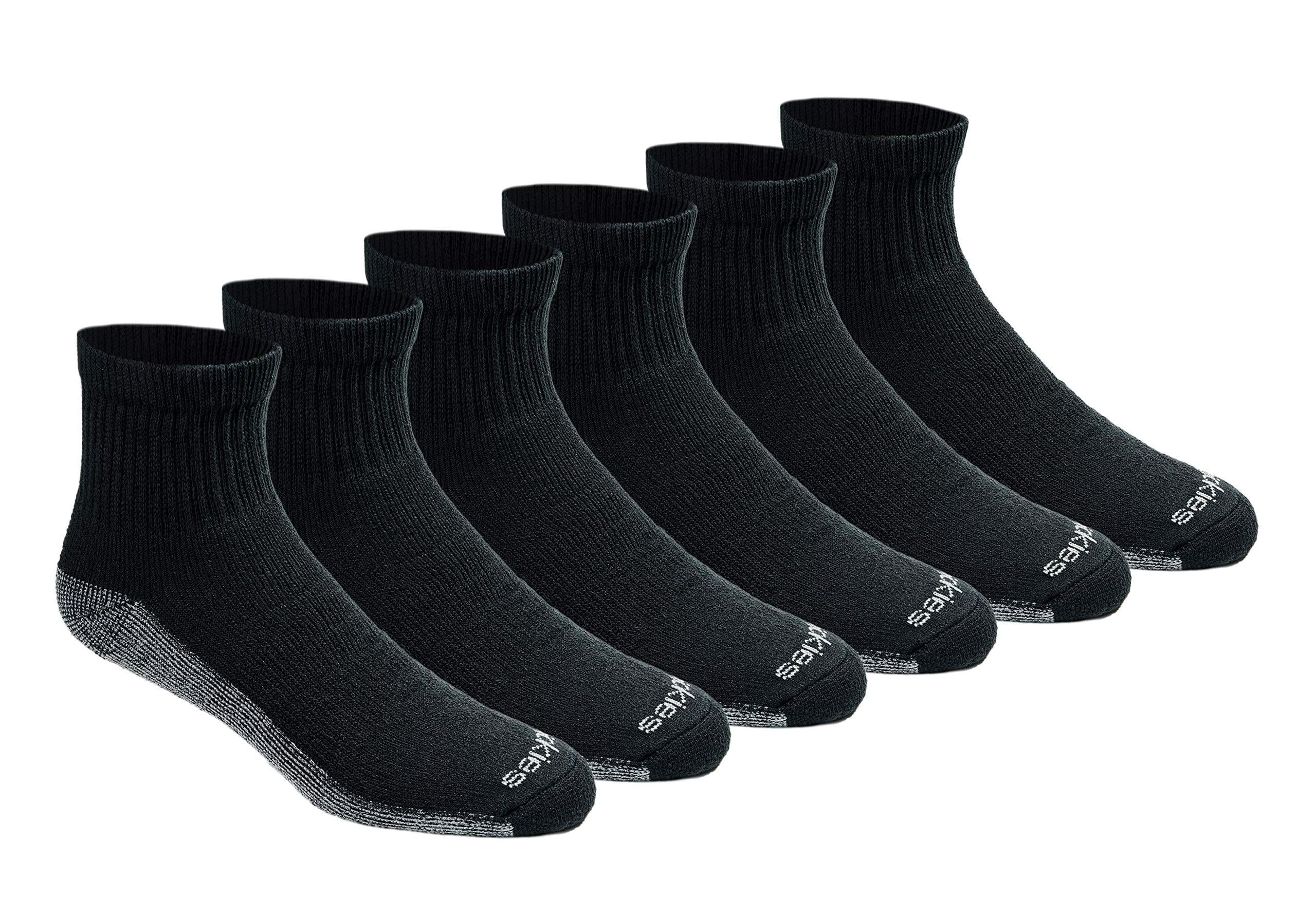 Dickies Men's Dri-tech Moisture Control Socks, Black, Shoe Size 12