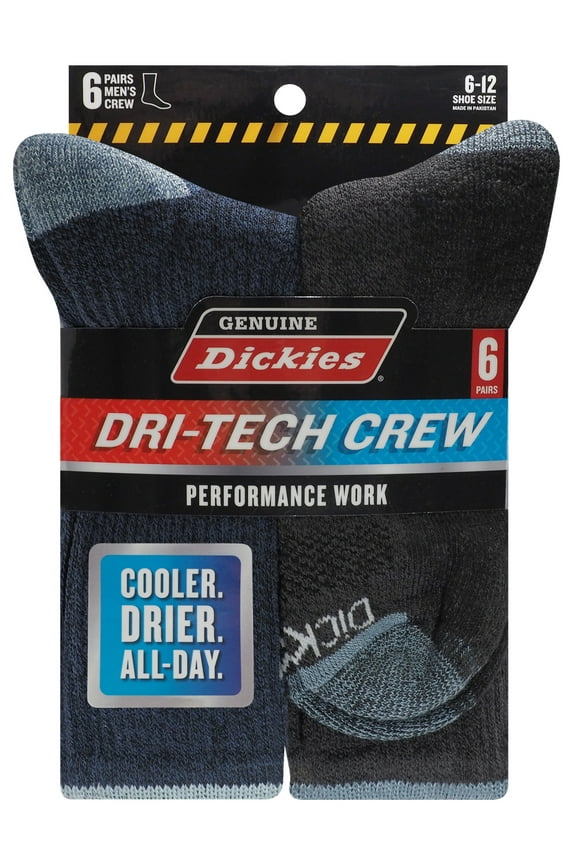 Dritech Crew Sock, 6-Pack