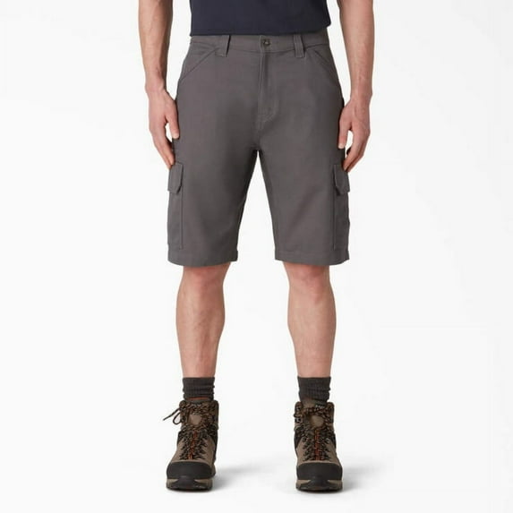Dickies Men's DuraTech Ranger Relaxed Fit Duck Shorts, 11", Slate Gray, 42
