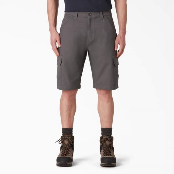 Dickies Men's DuraTech Ranger Relaxed Fit Duck Shorts, 11", Slate Gray, 44