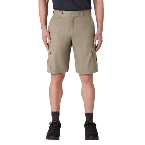 Dickies Men's FLEX Cooling Active Waist Regular Fit Cargo Shorts, 11", Desert Sand, 50