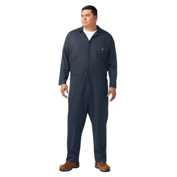 Dickies Men's FLEX Long Sleeve Coveralls | Durable Stretch Twill Work Jumpsuit with Zipper Front, Bi-Swing Back & Elastic Waist Comfort