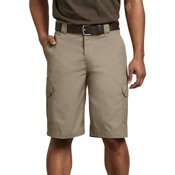 Dickies Men's Flex 11'' Regular Fit Wrinkle Resistant Cargo Shorts Desert Sand 30