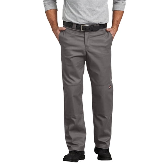Dickies Men's FLEX Regular Fit Double Knee Work Pants, Gravel Gray, 32X30