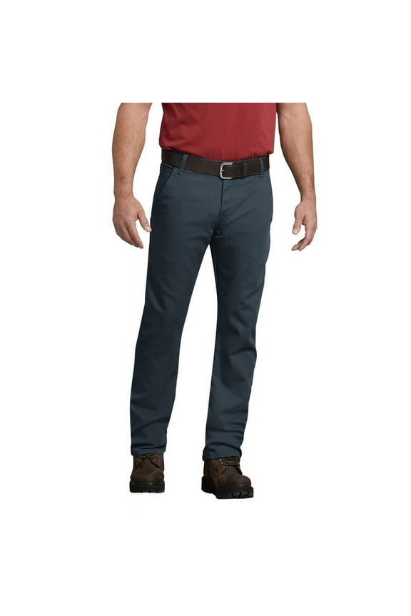 Men's FLEX Regular Fit Duck Carpenter Pants with Durable Stretch Fabric, Utility Pockets, and Reinforced Knees for Workwear