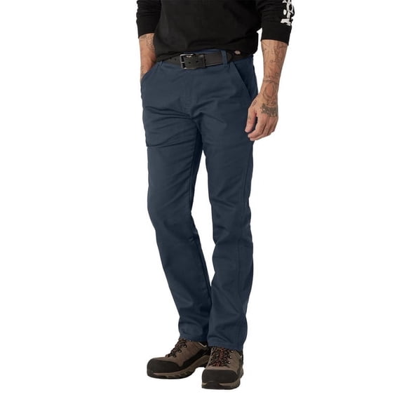 Dickies Men's FLEX Regular Fit Duck Carpenter Pants, Stonewashed Dark Navy, 36X30