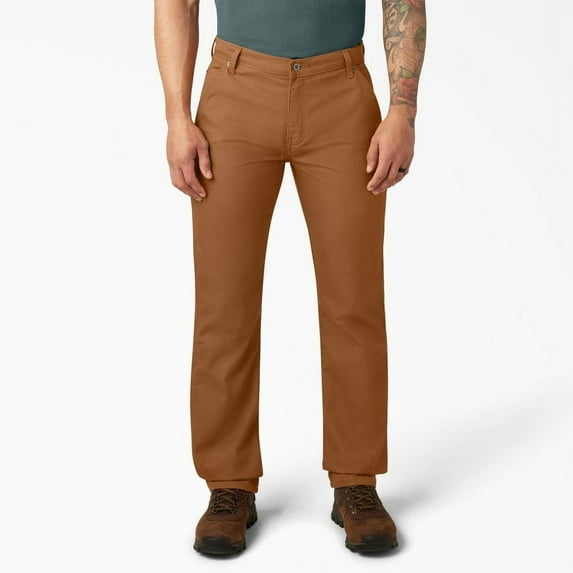 Dickies Men's FLEX Regular Fit Duck Carpenter Pants with Durable Stretch Fabric, Utility Pockets, and Reinforced Knees for Workwear