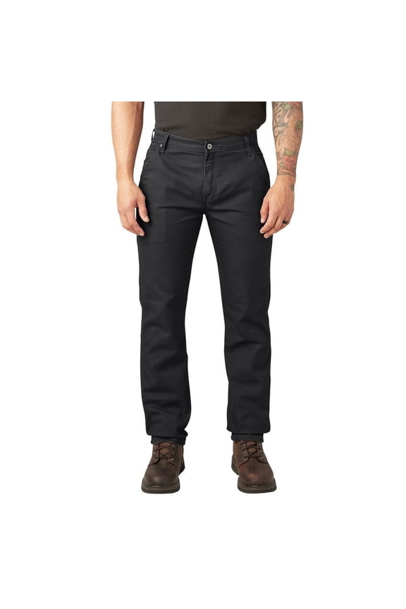 Men's FLEX Regular Fit Duck Carpenter Pants with Durable Stretch Fabric, Utility Pockets, and Reinforced Knees for Workwear
