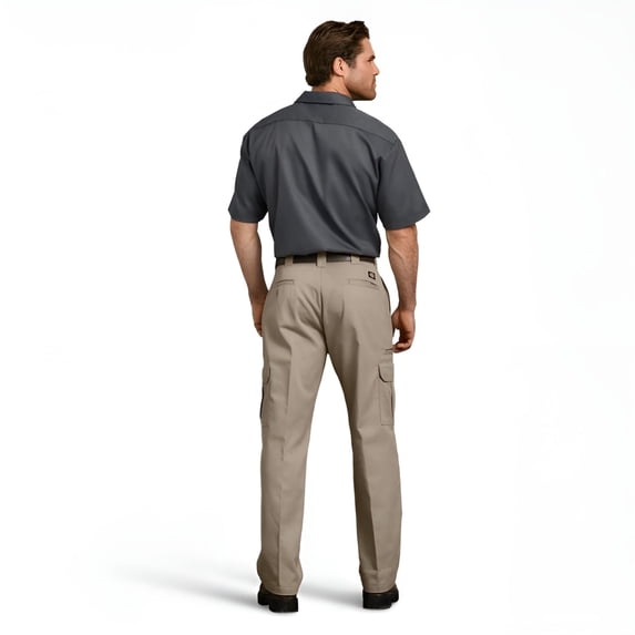 Dickies Men's FLEX Relaxed Fit Cargo Pants, Desert Sand, 36X34