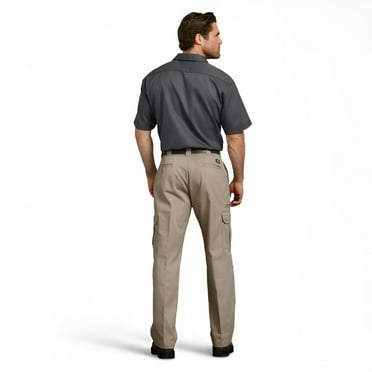 Dickies Men's FLEX Relaxed Fit Cargo Pants, Desert Sand, 36x34