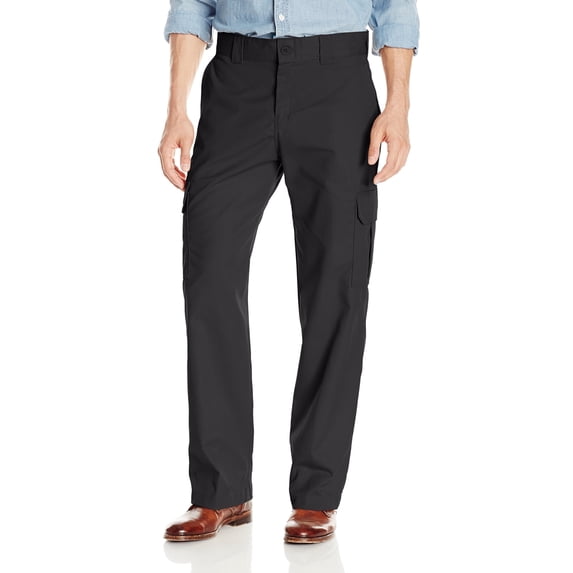 Dickies Men's FLEX Relaxed Fit Cargo Pants, Black, 36X32