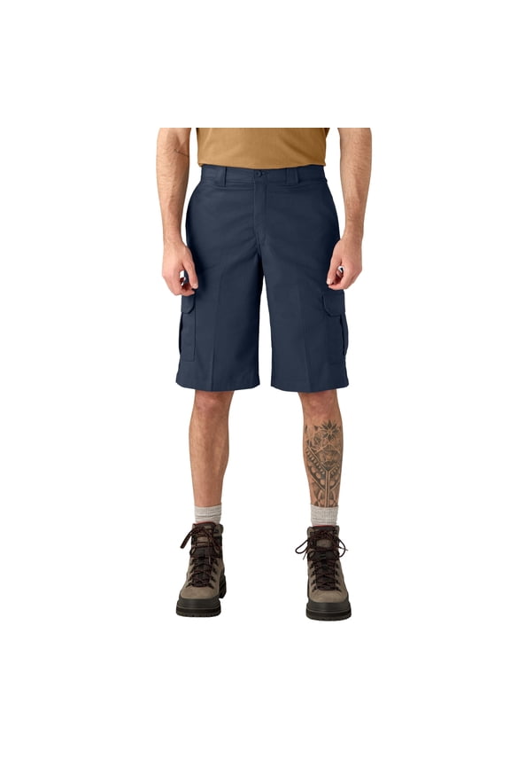 Men's FLEX Relaxed Fit Cargo Shorts 13", Dark Navy, 38