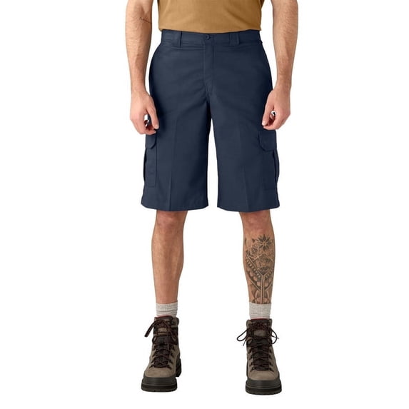 Dickies Men's FLEX Relaxed Fit Cargo Shorts 13", Dark Navy, 34