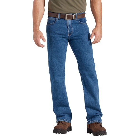 Dickies Men's FLEX Relaxed Fit Carpenter Jeans, Stonewashed Indigo Blue, 34W x 30L