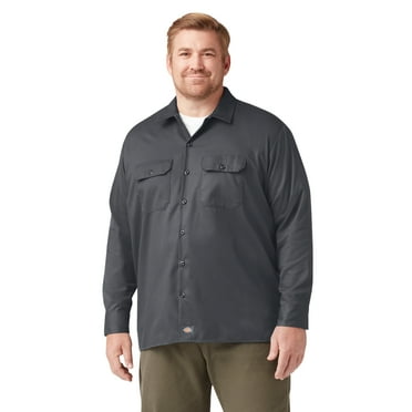 Dickies Men's FLEX Relaxed Fit Long Sleeve Work Shirt