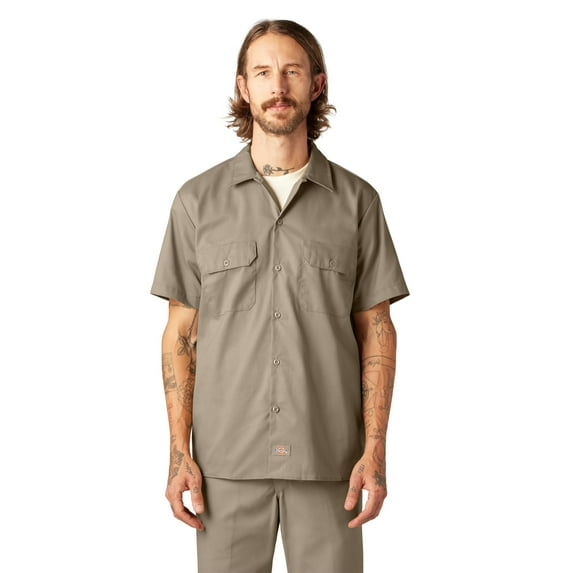 Dickies Men's FLEX Slim Fit Short Sleeve Work Shirt