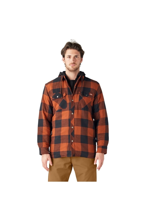 Men's Flannel Hooded Shirt Jacket | Warm Quilted Lining, Soft Brushed Fabric, Durable Snap Front, Everyday Workwear Comfort