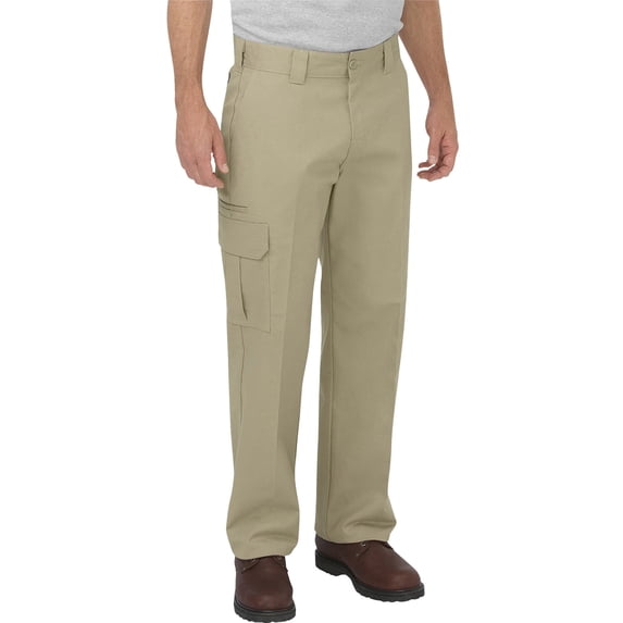 Dickies Men's FLEX Relaxed Fit Cargo Pants, Desert Sand, 34X34