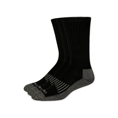 Dickies Men's Heavyweight Crew Sock, 3 Pack Genuine