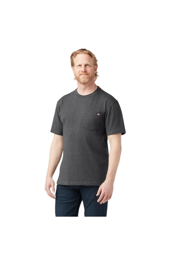 Men's Heavyweight Heathered Short Sleeve Pocket T-Shirt