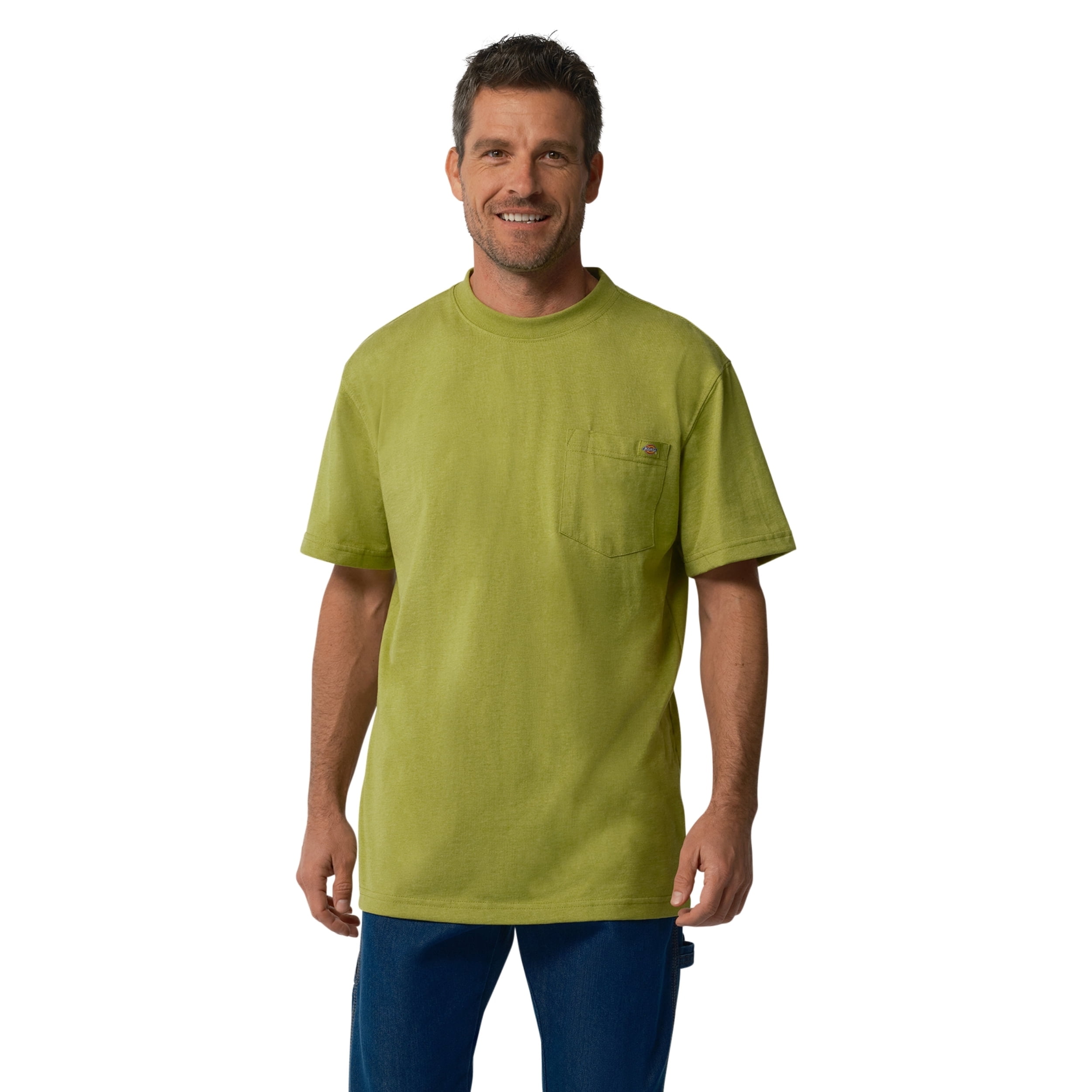 Dickies Men's Heavyweight Heathered Short Sleeve Pocket T