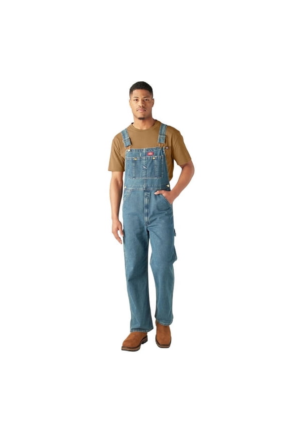 Men's Indigo Denim Bib Overalls – Durable Workwear with Pockets, Adjustable Straps & Classic Fit