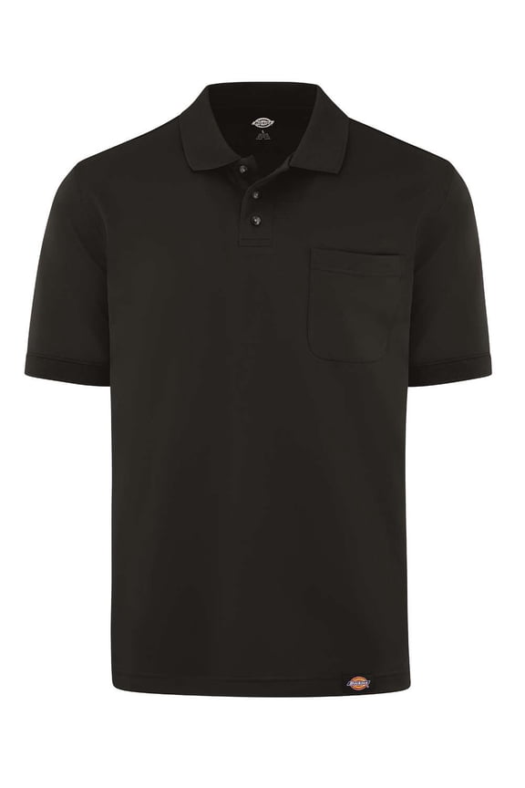 LS44 Performance Short Sleeve Work Shirt With Pocket - Black - 4XL