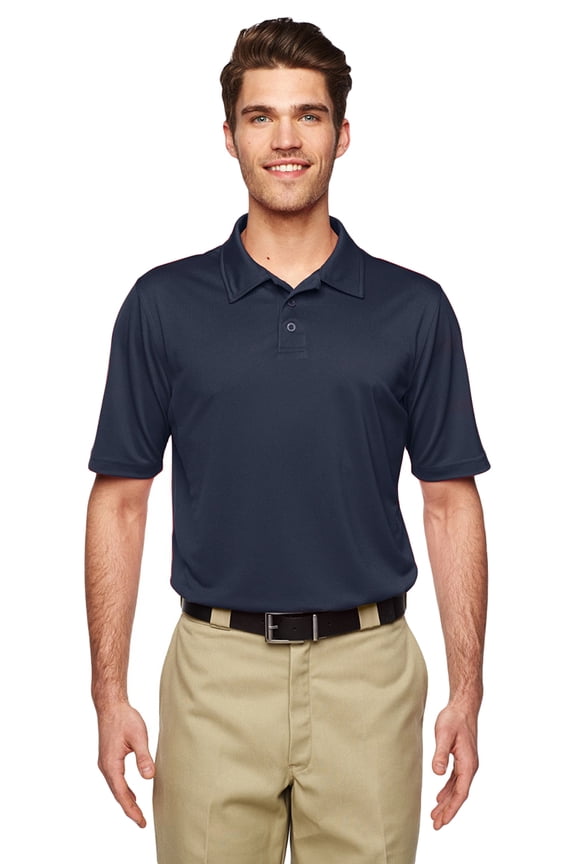 Men's Industrial Work Tech Performance Ventilated Polo Shirt Dark Navy 2X