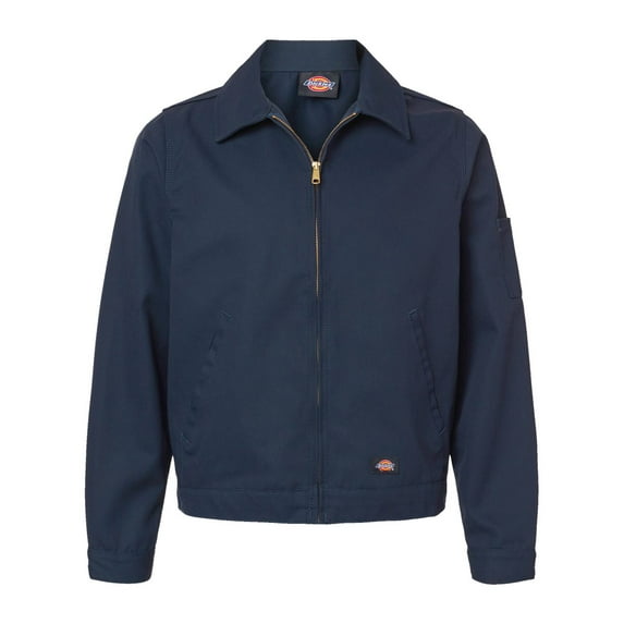 Dickies Men's Jacket Unlined Eisenhower Full Zip Slash-Front Pockets Coat JT75, Dark Navy, 4XL