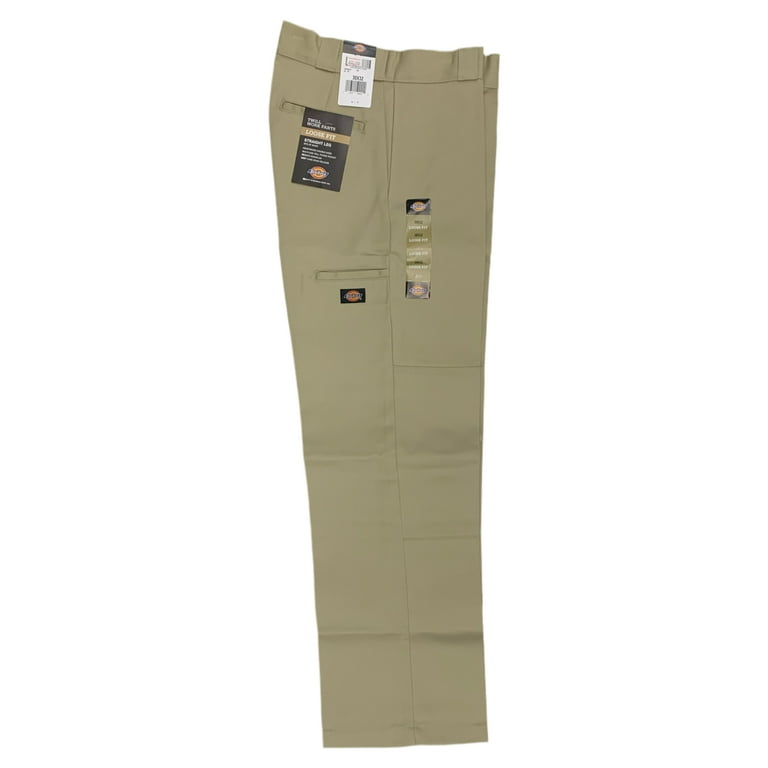 Dickies Men's Loose Fit Double Knee Twill Work Pant, Khaki