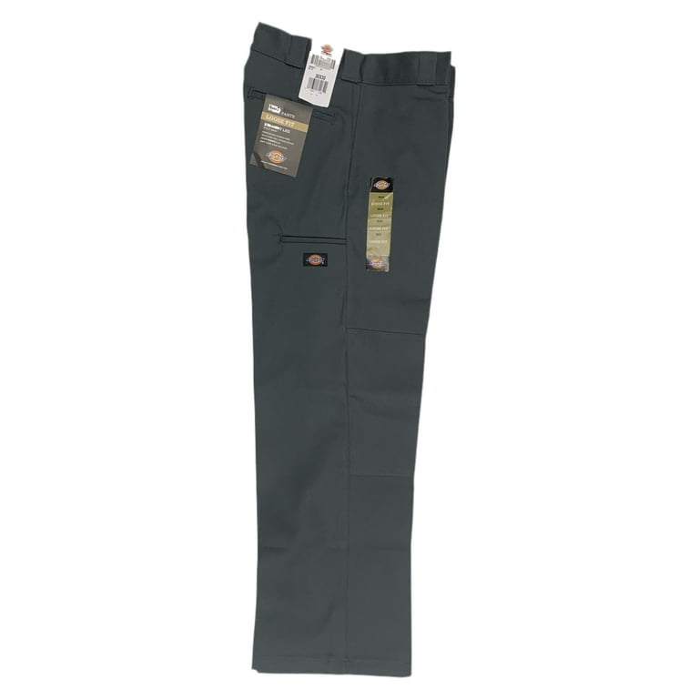 Dickies Men's Loose Fit Double Knee Work Pants, Charcoal - Walmart.com