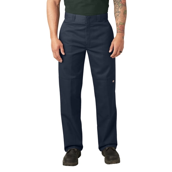 Dickies Men's Loose Fit Double Knee Work Pants, Dark Navy, 38X34