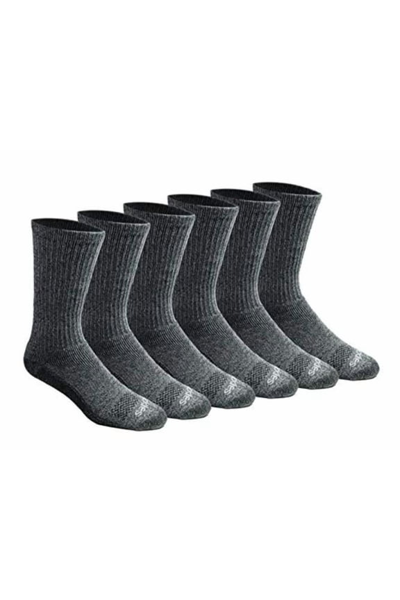 Men's Multi-Pack Dri-Tech Moisture Control Crew Socks,, Grey, Size 6.0