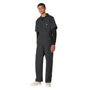 Dickies Men's Poplin Short Sleeve Coveralls, Lightweight Workwear Uniform, Zipper Front, Durable Fabric, Ideal for All-Day Wear