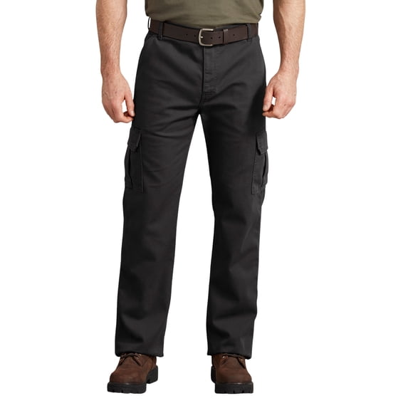 Dickies Men's FLEX Regular Fit Duck Cargo Pants | Durable Stretch Canvas Work Pants with Multiple Pockets & Reinforced Seams