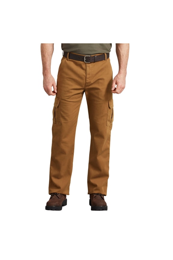 Men's FLEX Regular Fit Duck Cargo Pants | Durable Stretch Canvas Work Pants with Multiple Pockets & Reinforced Seams