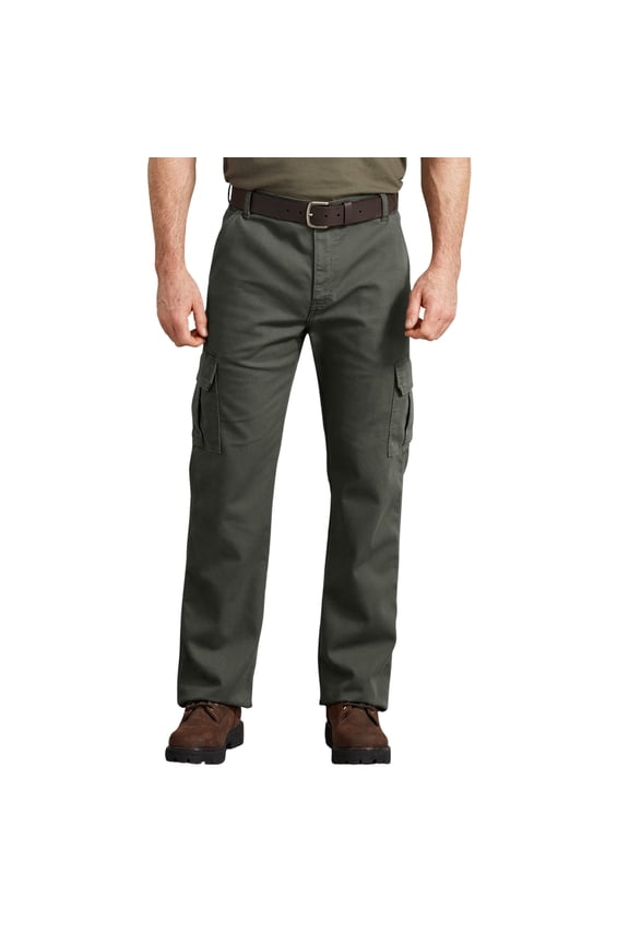 Men's FLEX Regular Fit Duck Cargo Pants | Durable Stretch Canvas Work Pants with Multiple Pockets & Reinforced Seams