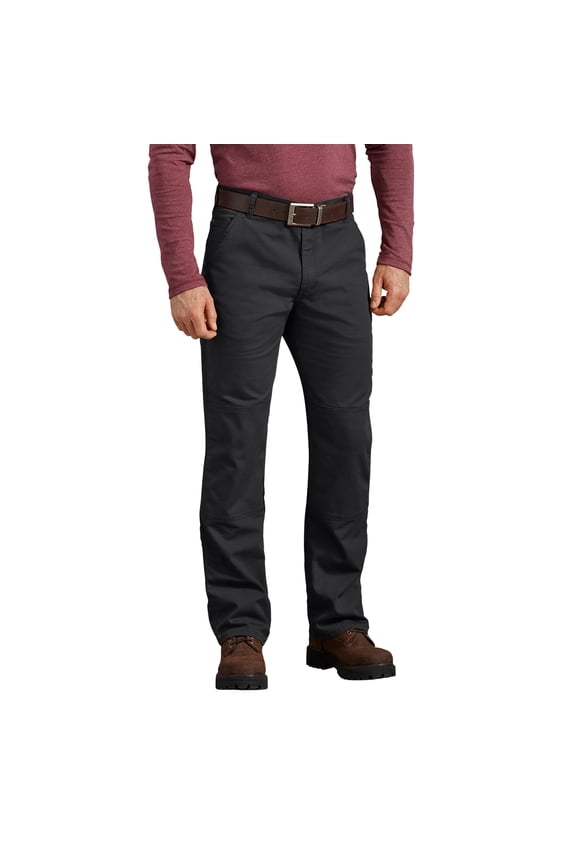 Men's FLEX Regular Fit Duck Double Knee Pants | Durable Stretch Canvas Work Pants with Reinforced Knees & Utility Pockets