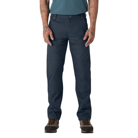 Dickies Men's FLEX Regular Fit Duck Double Knee Pants | Durable Stretch Canvas Work Pants with Reinforced Knees & Utility Pockets