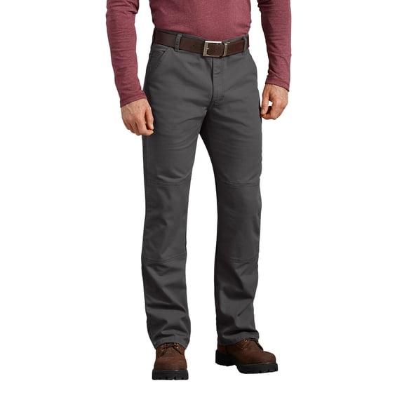 Dickies Men's FLEX Regular Fit Duck Double Knee Pants | Durable Stretch Canvas Work Pants with Reinforced Knees & Utility Pockets
