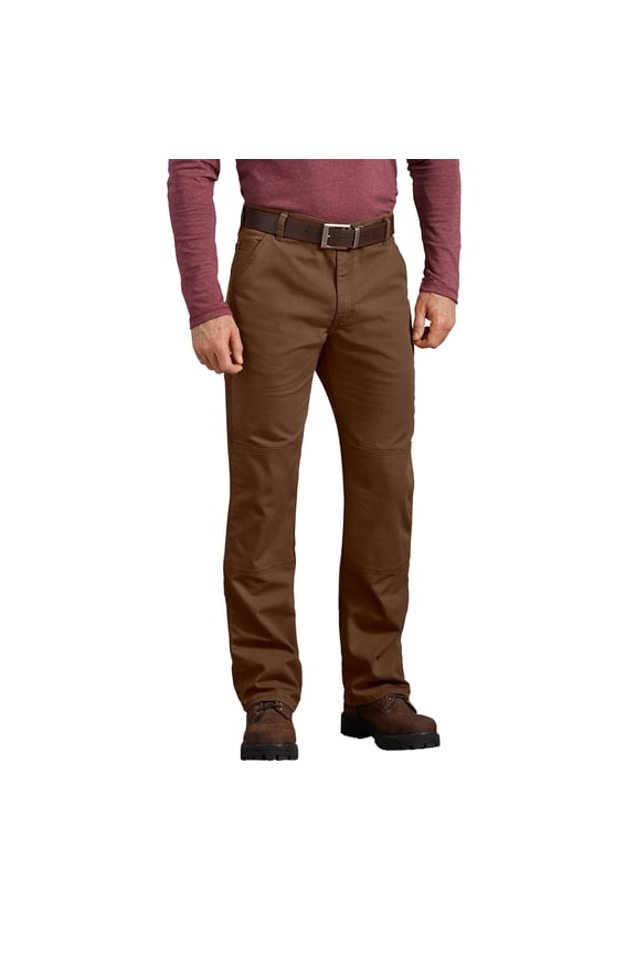 Men's FLEX Regular Fit Duck Double Knee Pants | Durable Stretch Canvas Work Pants with Reinforced Knees & Utility Pockets