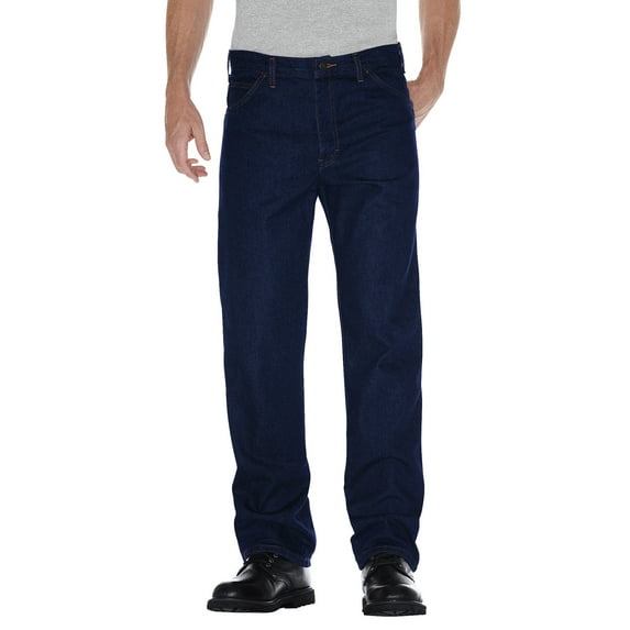 Dickies Men's Regular Fit Jeans, Straight Leg Denim Work Pants, 5-Pocket Design, Durable Cotton Fabric for Comfort and Long Wear