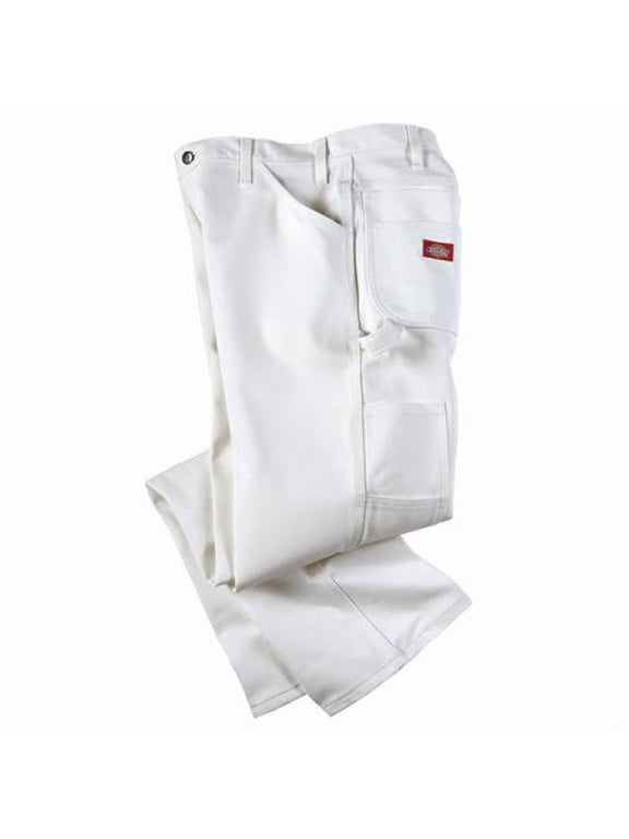 Men’s Relaxed Fit Cotton Painter’s Pants, White, 6-Pack