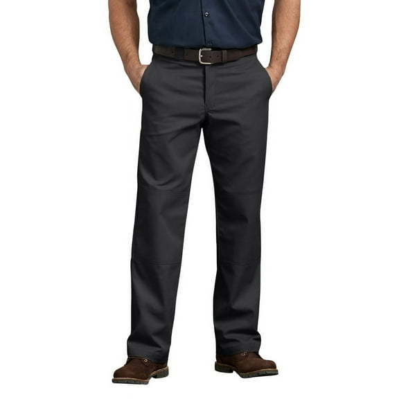 Dickies Men's Relaxed Fit Double Knee Work Pants, Durable Twill Fabric Workwear with Reinforced Knees and Multi-Use Pockets for Jobsite Use