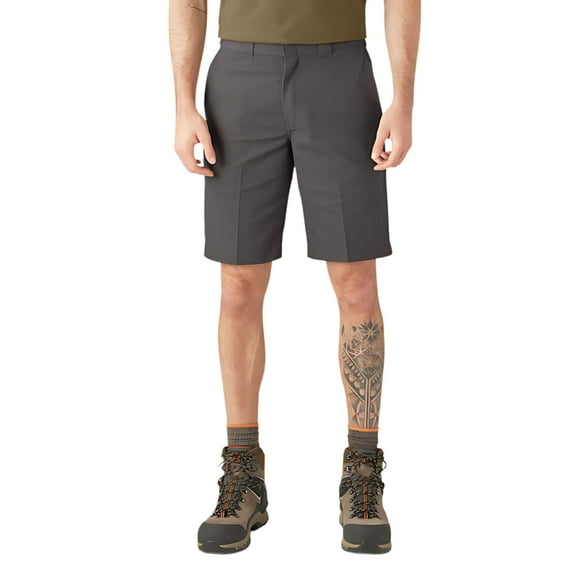 Dickies Men's Relaxed Fit Work Shorts, 11", Mushroom, 79