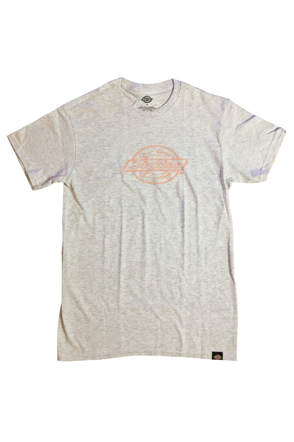 Men's Short-Sleeve Neon Classic Logo T-Shirt/Tee (White, Small, S)