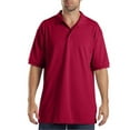 thumbnail image 1 of Dickies Men's Short Sleeve Pique Polo Shirt RED L, 1 of 2