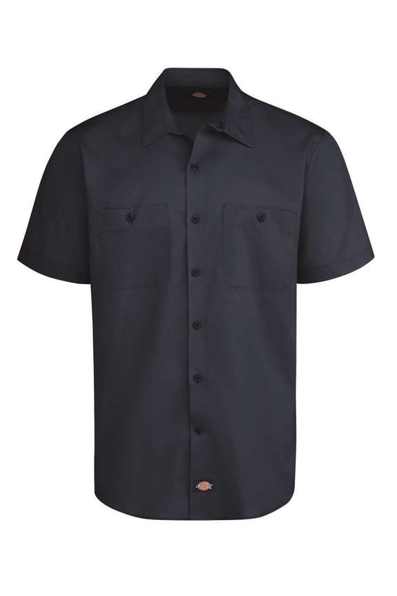 LS51 Industrial Worktech Ventilated Short Sleeve Work Shirt - Dark Navy - XL
