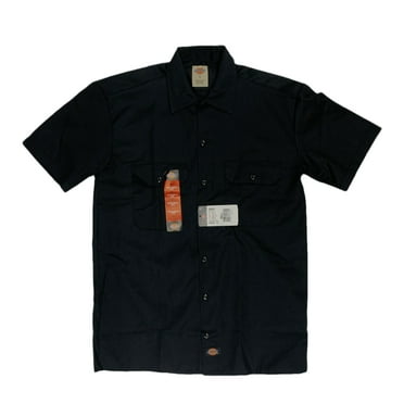 Dickies Men's Short Sleeve Work Shirt, Black